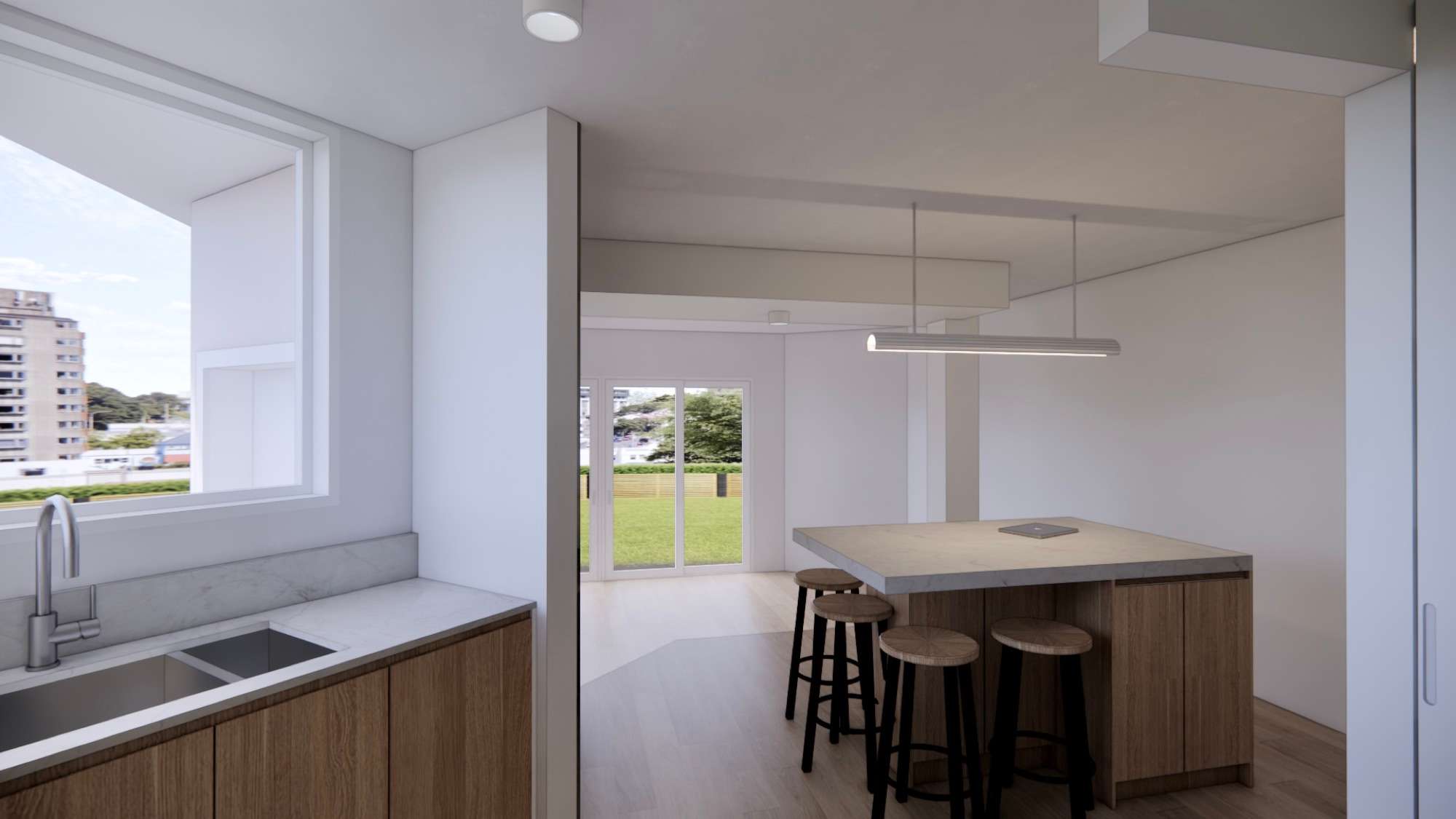 Concept render of the Neutral Bay kitchen